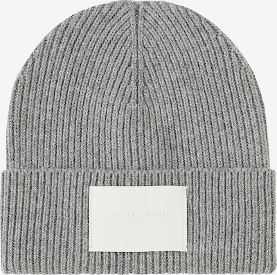 Liebeskind Berlin Bonnet en gris chiné / blanc, Vue avec produit