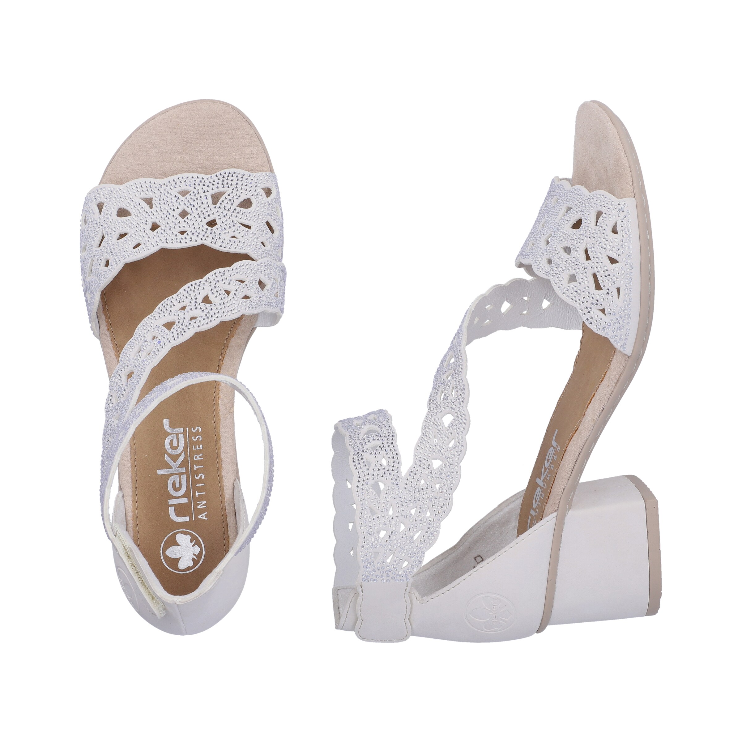 Rieker Strap Sandals in White