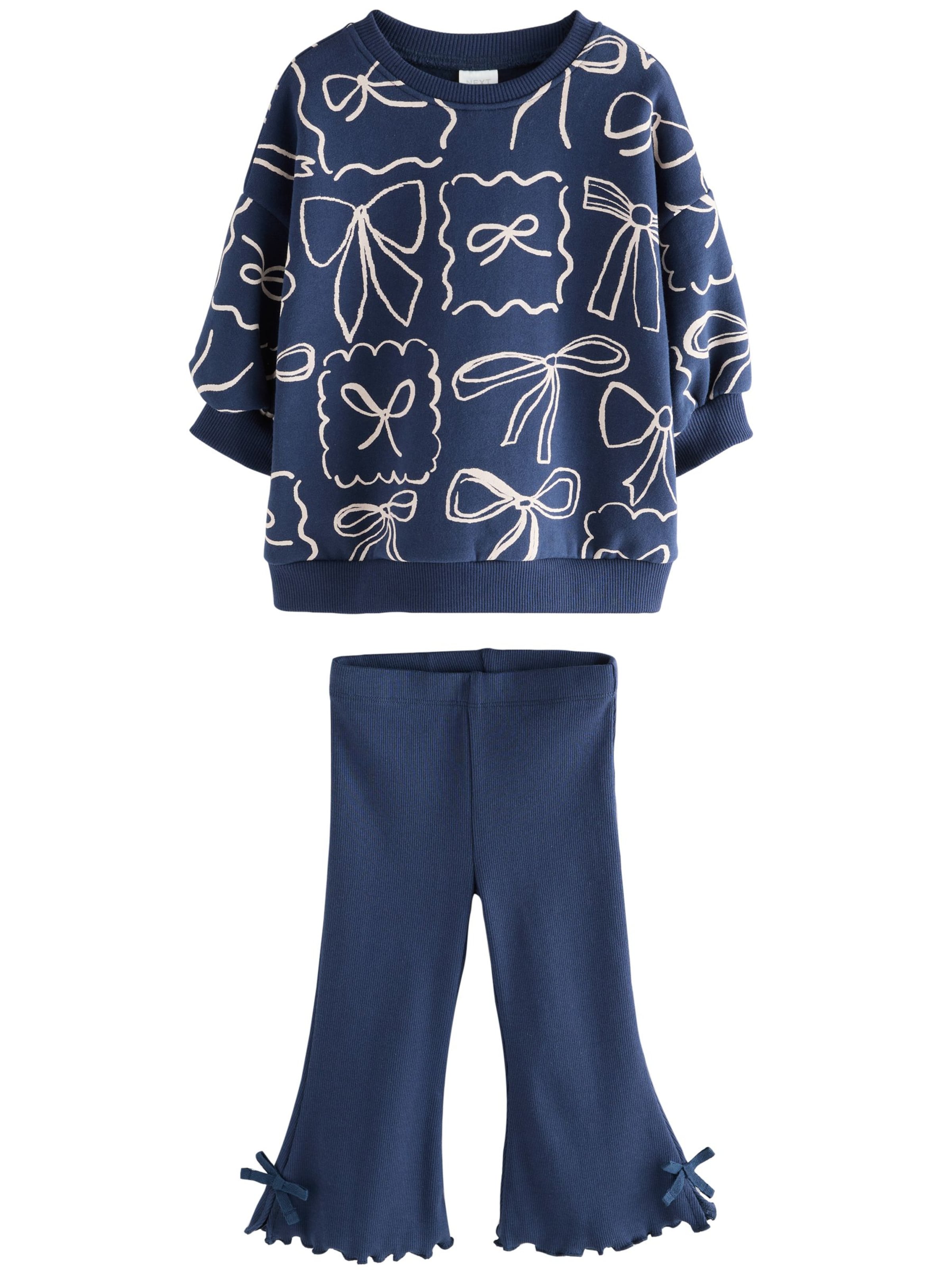 Next Комплект в синьо: отпред