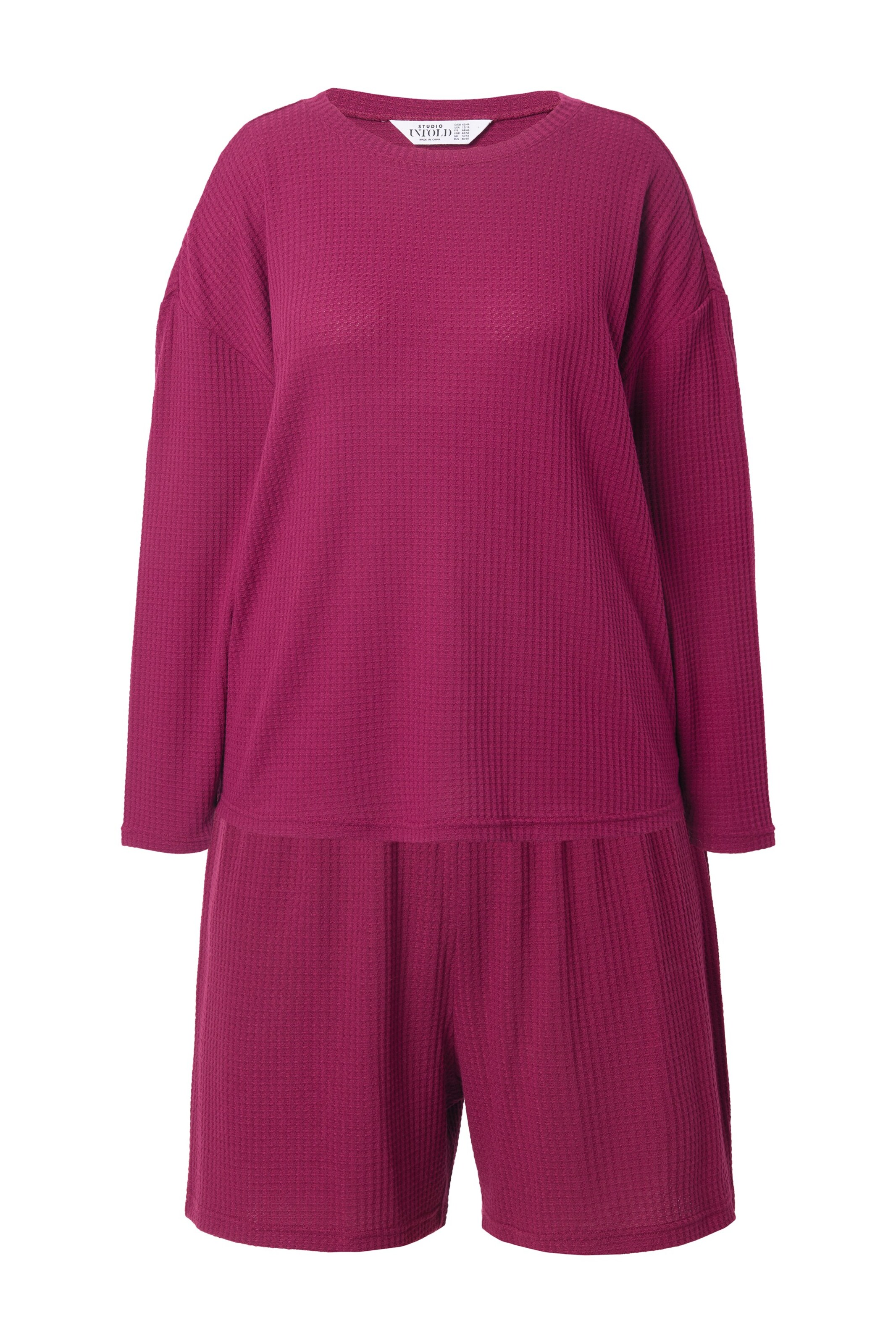 Studio Untold Pyjama in Rot: Vorderseite