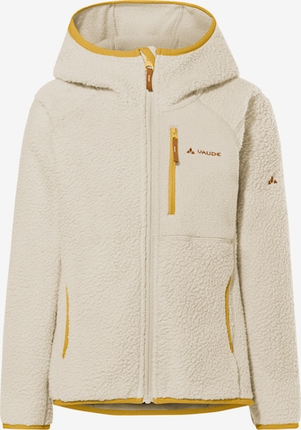 VAUDE Athletic Fleece Jacket 'Torridon' in Beige: front