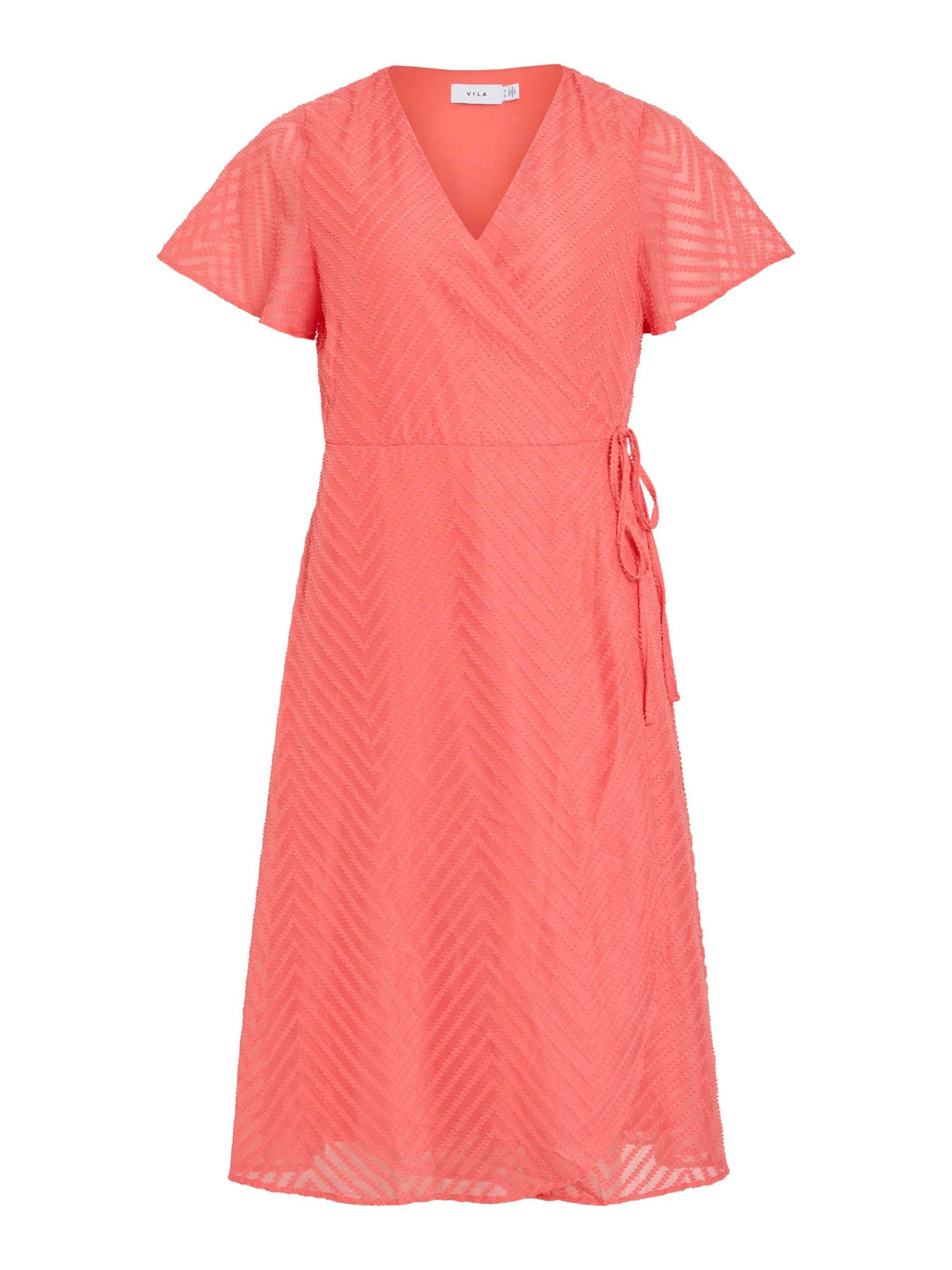 VILA Dress in Orange: front