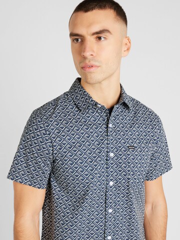 Coupe regular Chemise 'CHARTER' Brixton en bleu