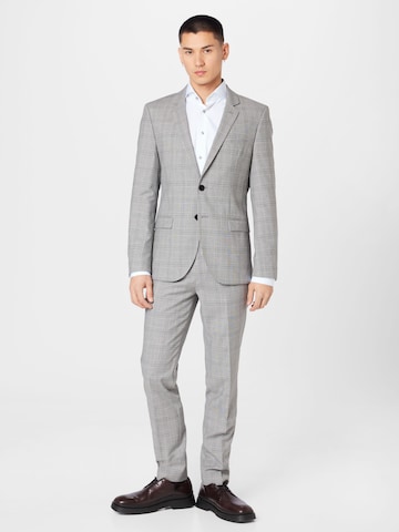 HUGO Red Slim fit Suit 'Hesten' in Grey: front