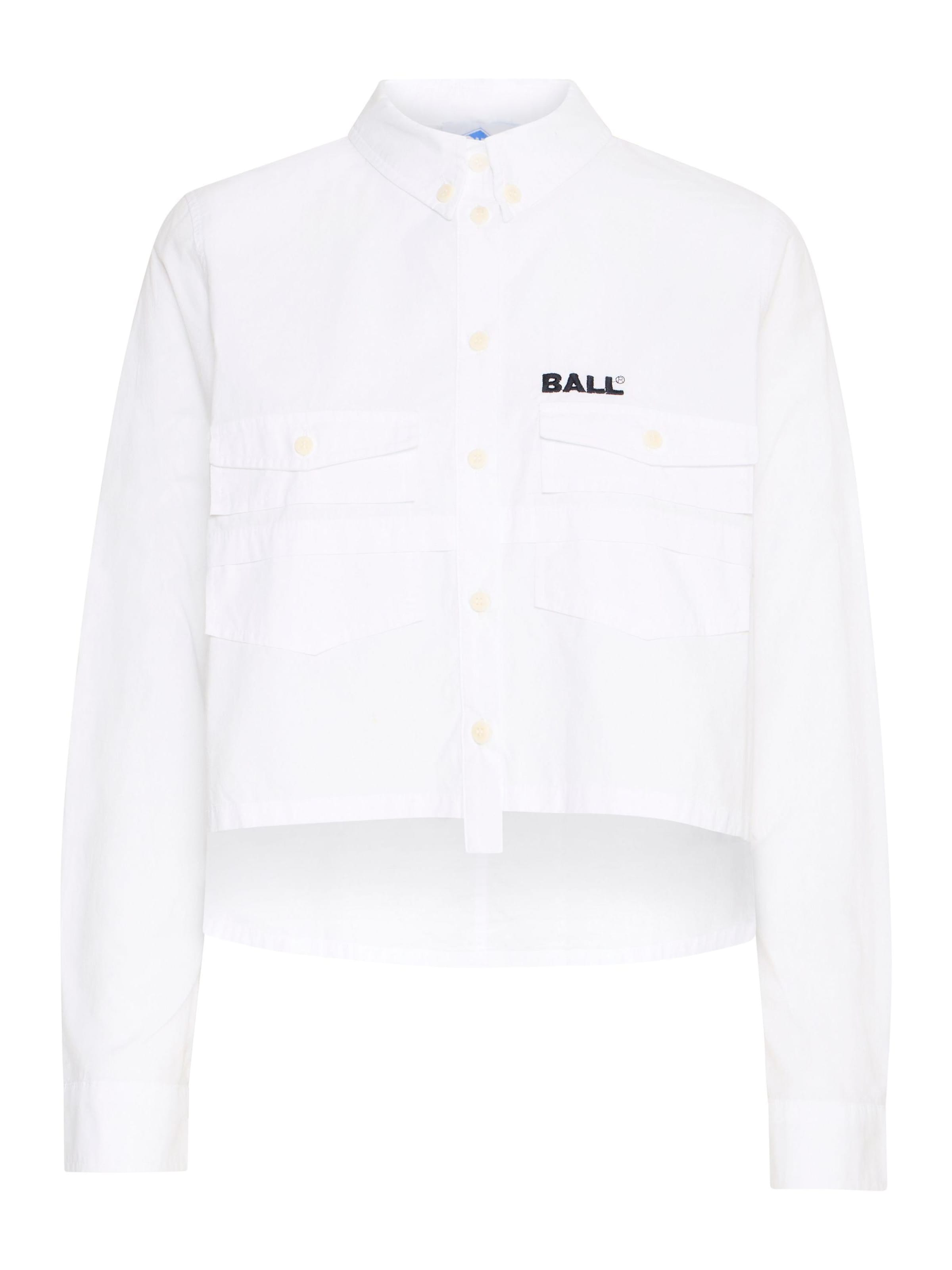 Ball Bluse 'Nora' i hvid: forside