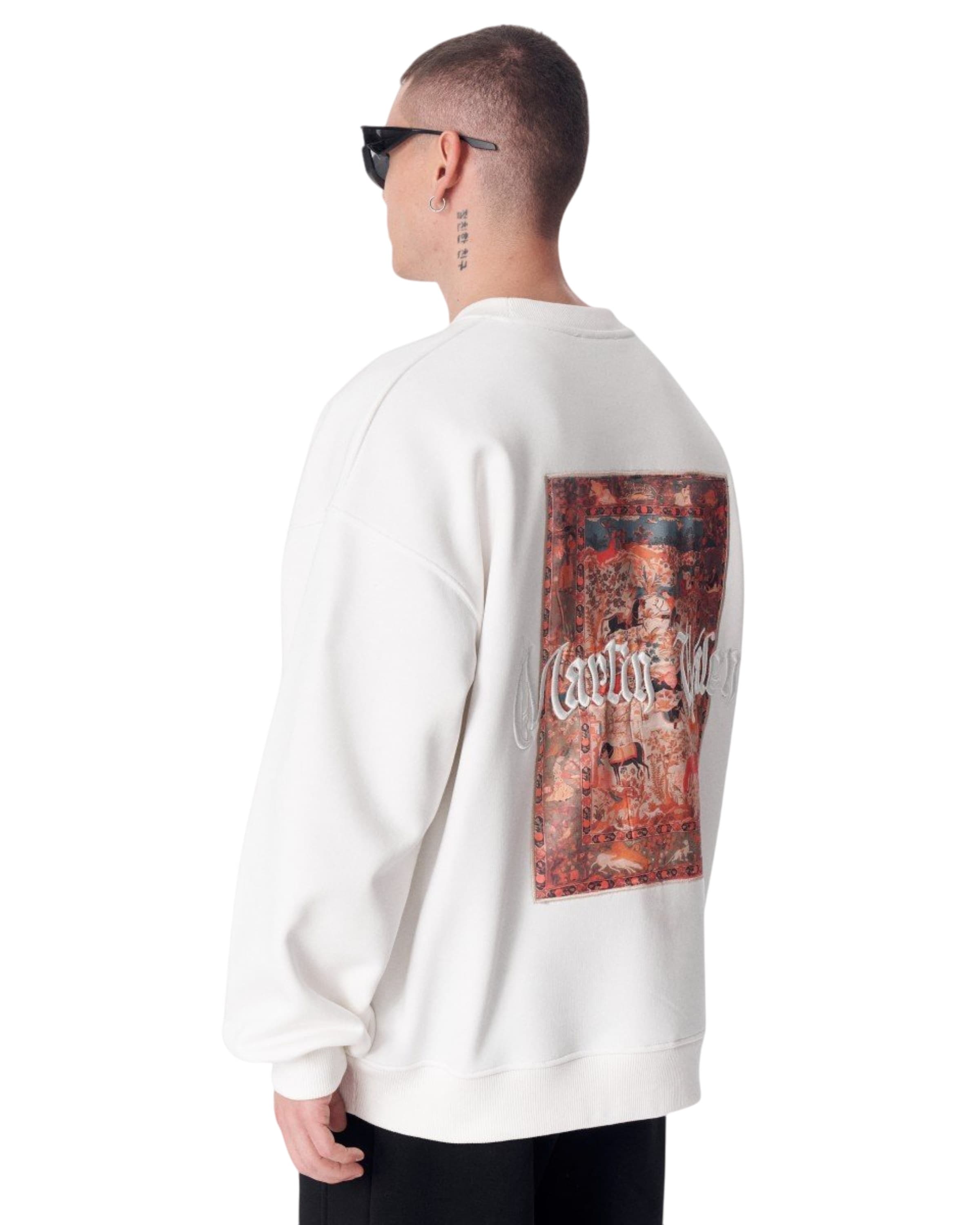 MARTIN VALEN Sweatshirt in Wit