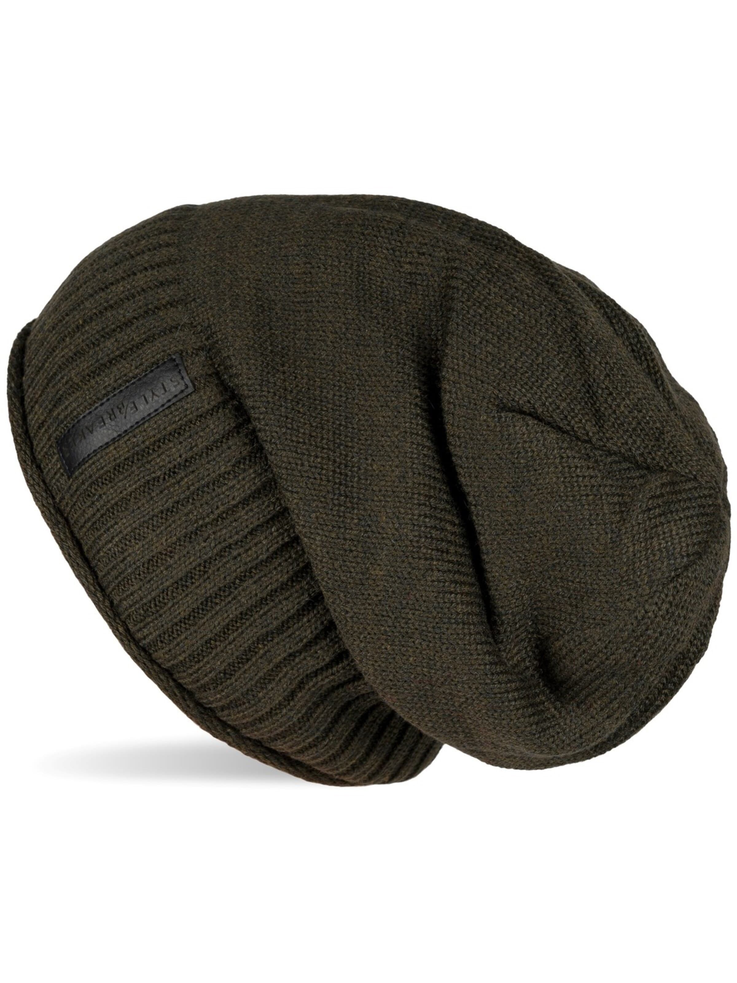 styleBREAKER Beanie 'Feinstrick Beanie mit Teddyfleece' in 56-61 in Fir, Item view