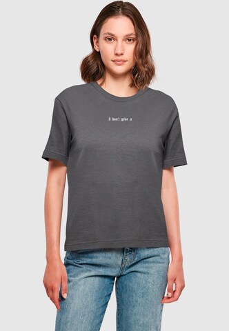 Mister Tee Shirt 'I Don't Give A F' in Black: front