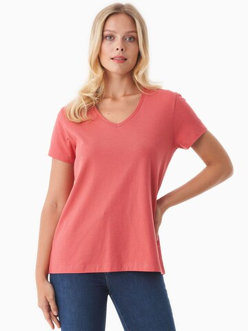 Organication T-Shirt in Rot: Vorderseite