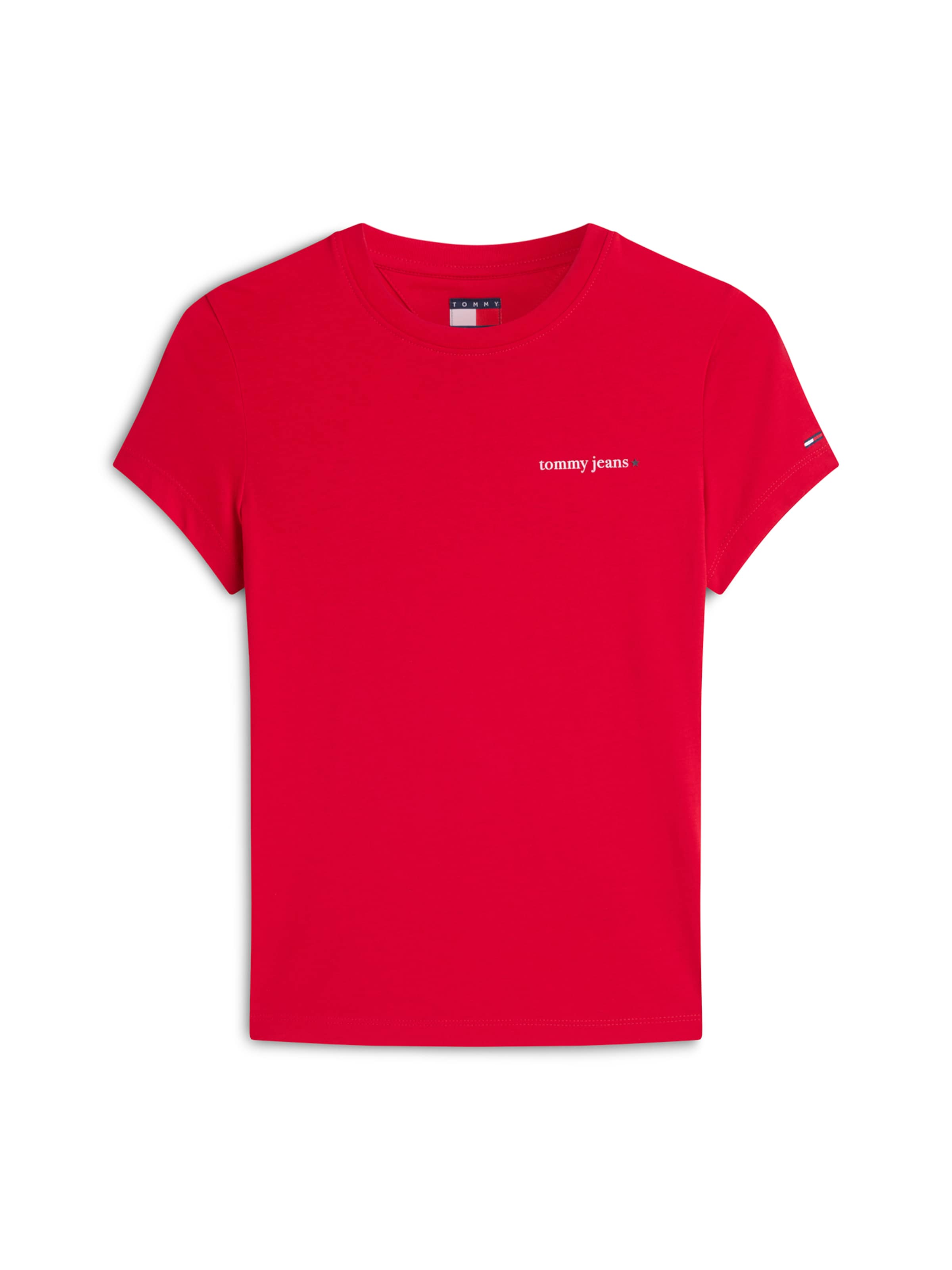 Tommy Jeans Shirts 'ESS' i rød: forside