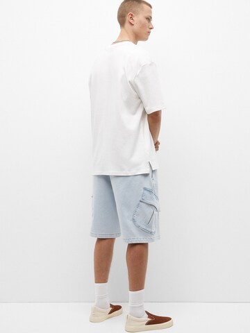 Pull&Bear Loosefit Shorts in Blau