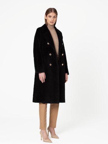 Giodoro - Sobretudo de inverno 'Adioro Black Alpaca Coat' em preto