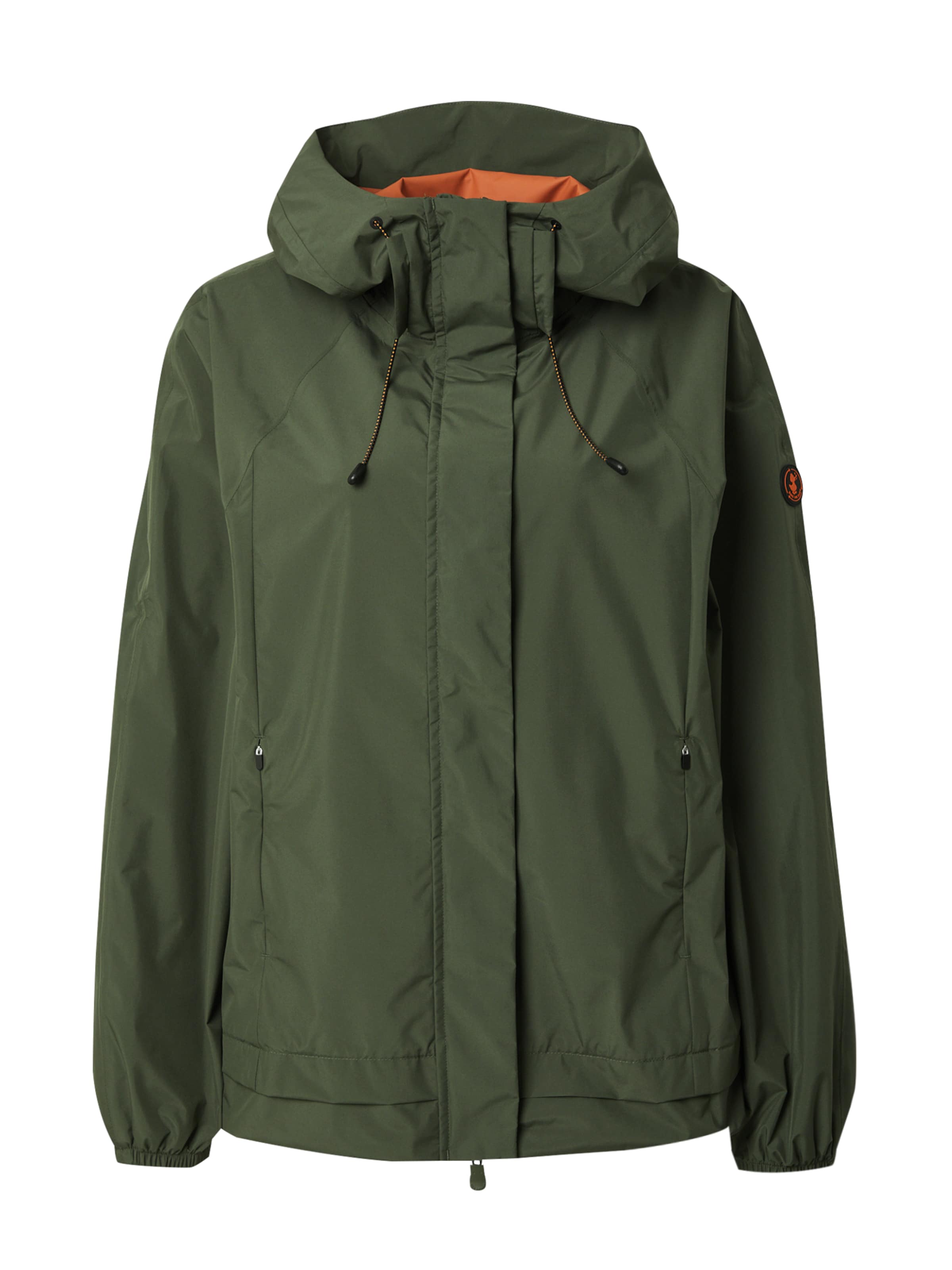 SAVE THE DUCK Přechodná bunda 'SUKI' – zelená: přední strana