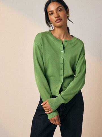 Next Strickjacke in Grün: Vorderseite