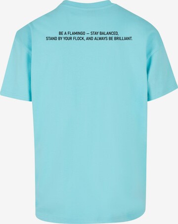 Merchcode T-Shirt 'Flamingo' in Blau