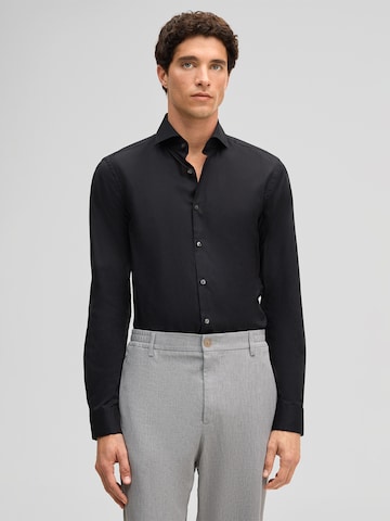STRELLSON Super Slim Fit Hemd ' Adrian ' in Schwarz: Vorderseite