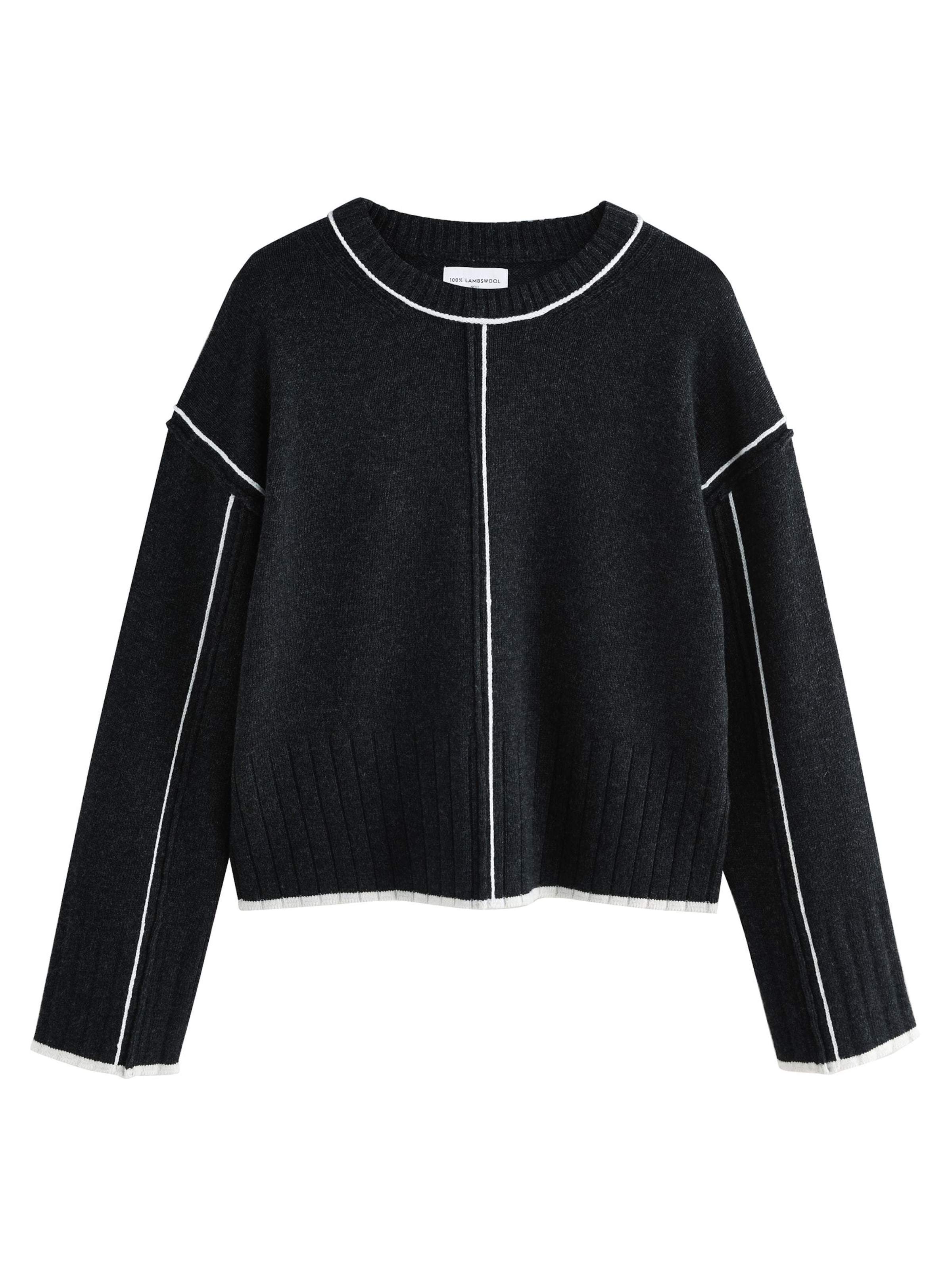 Next Πουλόβερ σε μαύρο: μπροστά