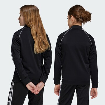 ADIDAS ORIGINALS Sweatjacka 'Adicolor' i svart