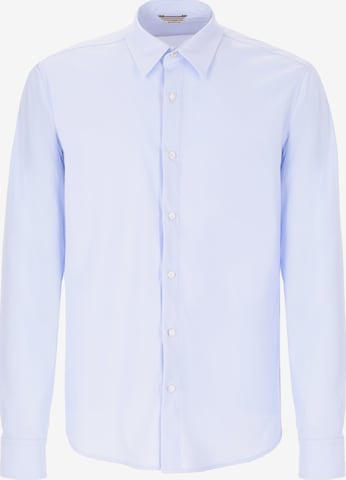 Camicia 'Tevo' di Distretto12 in blu: frontale