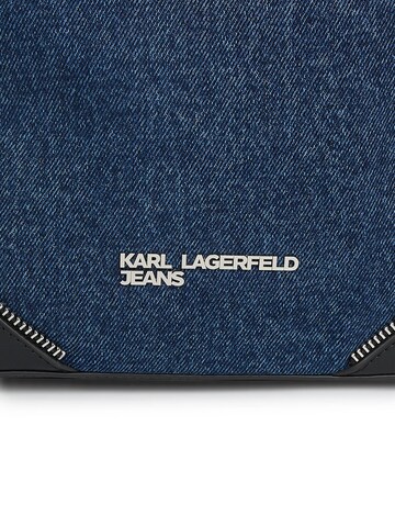 KARL LAGERFELD JEANS Vrečasta torba 'Rebel' | modra barva