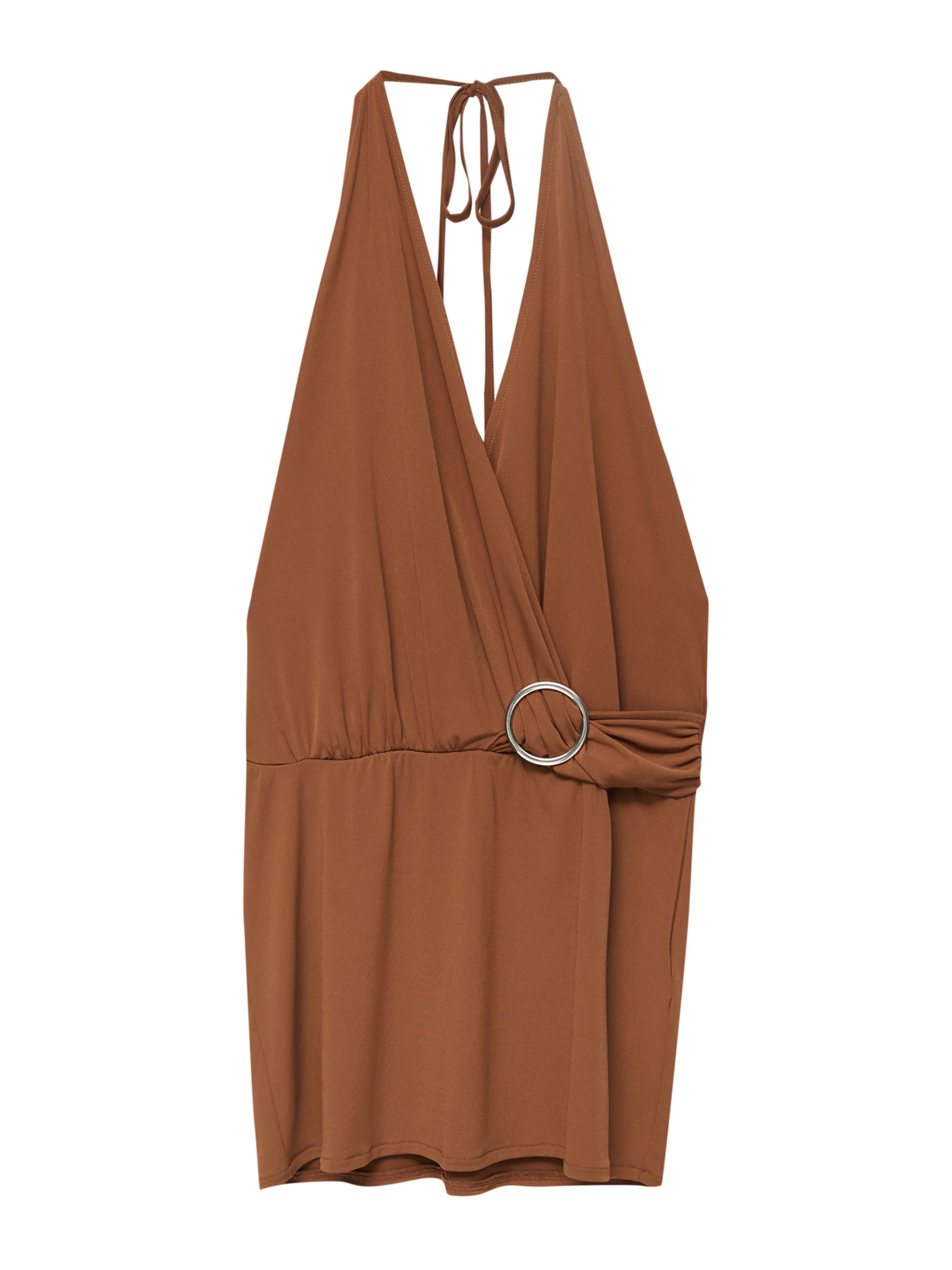 Pull&Bear Kleid in Braun: Vorderseite