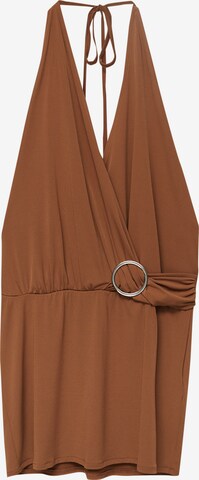 Pull&Bear Dress in Brown: front