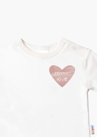 LILIPUT Langarmshirt mit 'Cosmic Love'-Print in Weiß