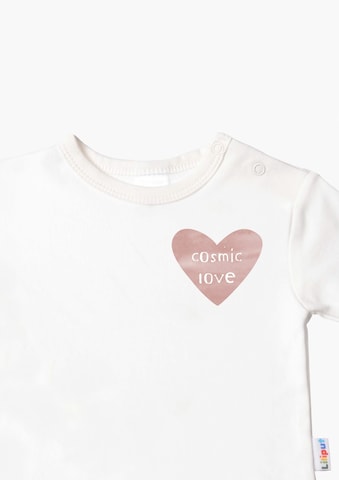 LILIPUT Langarmshirt mit 'Cosmic Love'-Print in Weiß