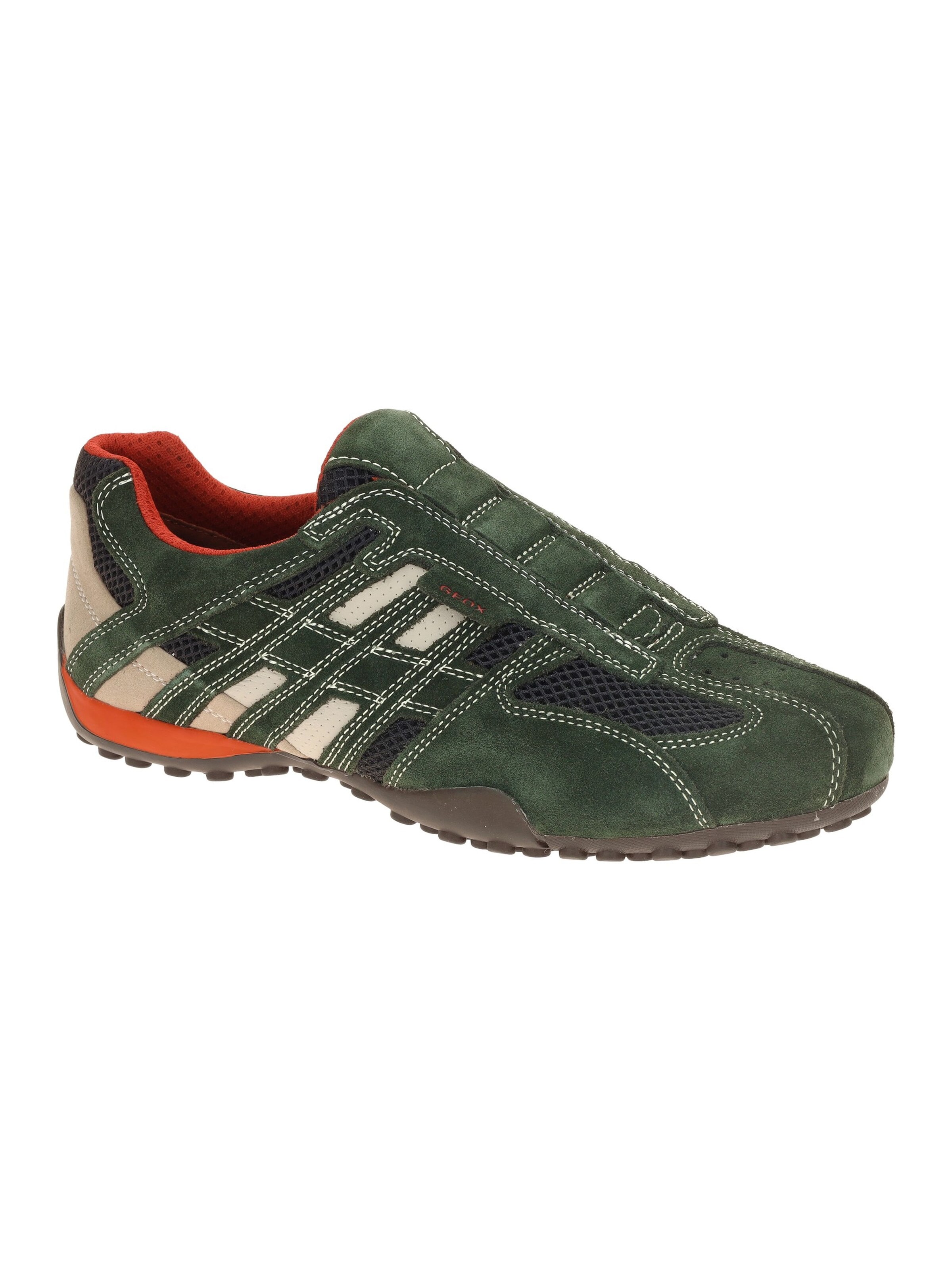 GEOX Hausschuh 'Geox Snake Slipper Schuhe grau grün U4207L'‌‌‌‌ in Grau: Vorderseite