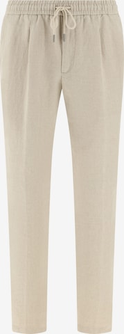 Effilé Pantalon à pince 'City' Boggi Milano en beige : devant
