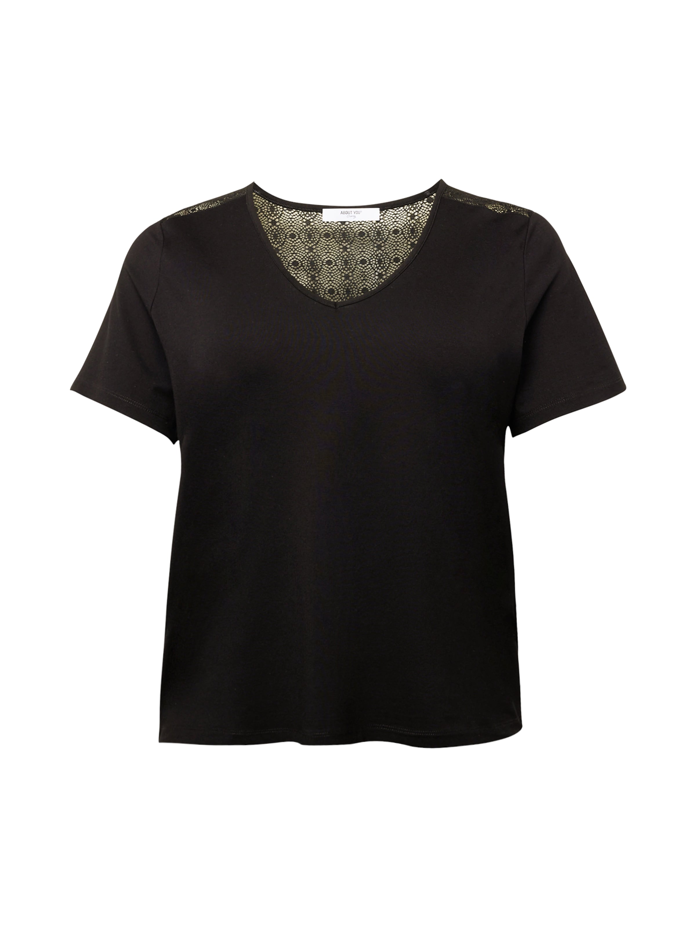 ABOUT YOU Curvy Shirt 'Charlotte' in Black: front