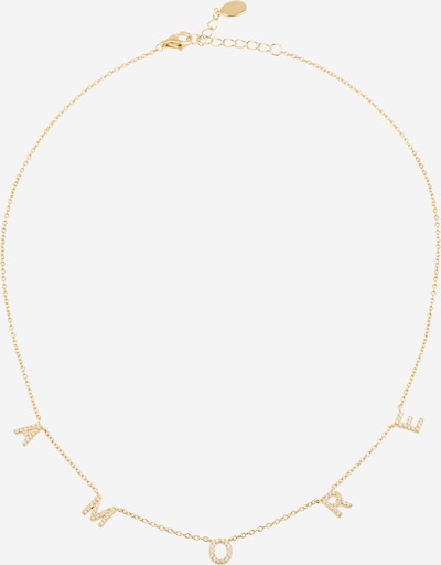 OHH LUILU Kette 'Amore' in gold / weiß, Produktansicht