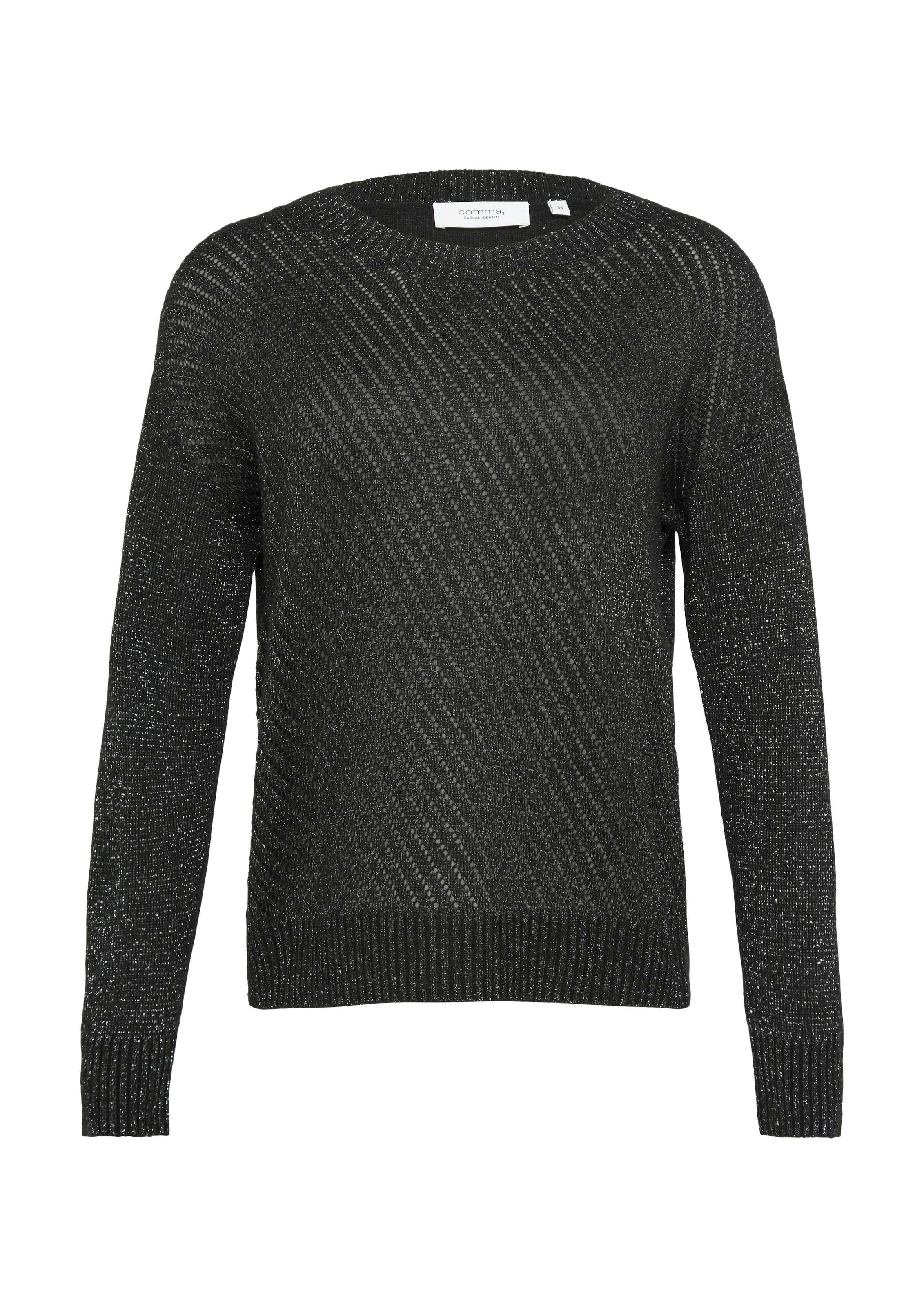 comma casual identity Pullover in Schwarz: Vorderseite