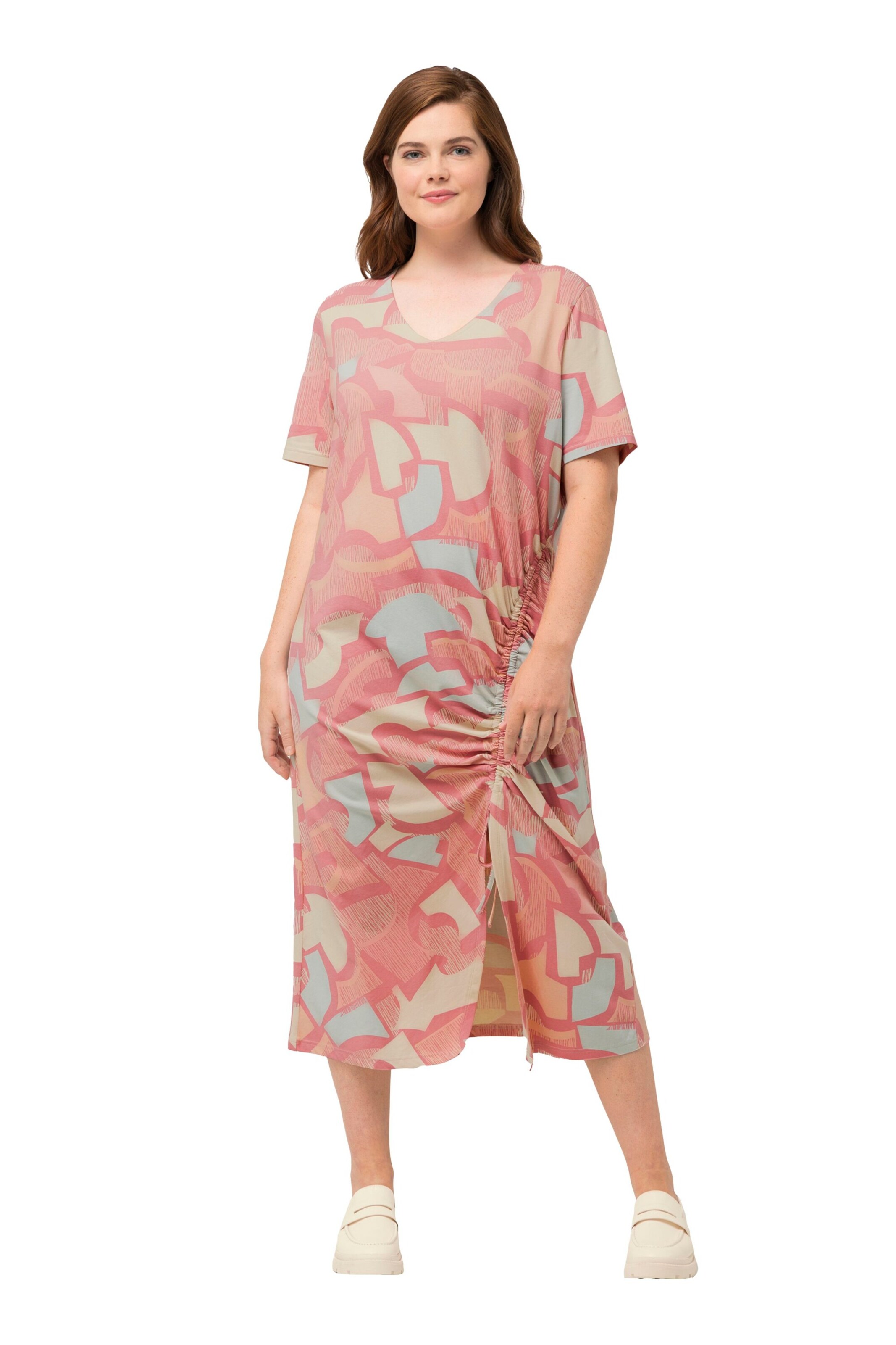 Ulla Popken Kleid in Orange: Vorderseite