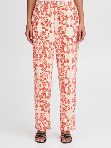 ICHI Regular Broek in Beige