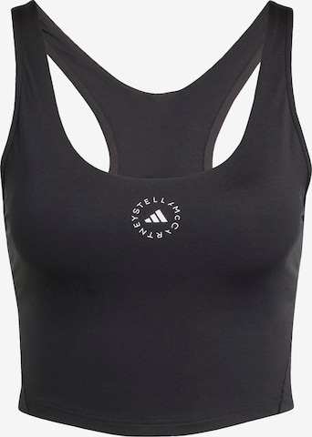 juoda ADIDAS BY STELLA MCCARTNEY Sportiniai marškinėliai be rankovių 'Yoga': priekis