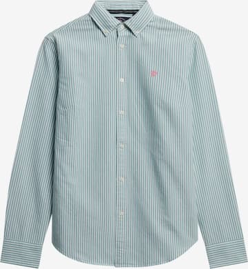 Chemisier 'Oxford' Superdry en vert : devant