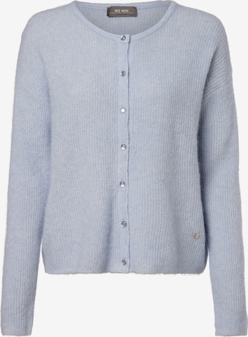 MOS MOSH Knit Cardigan in Blue: front