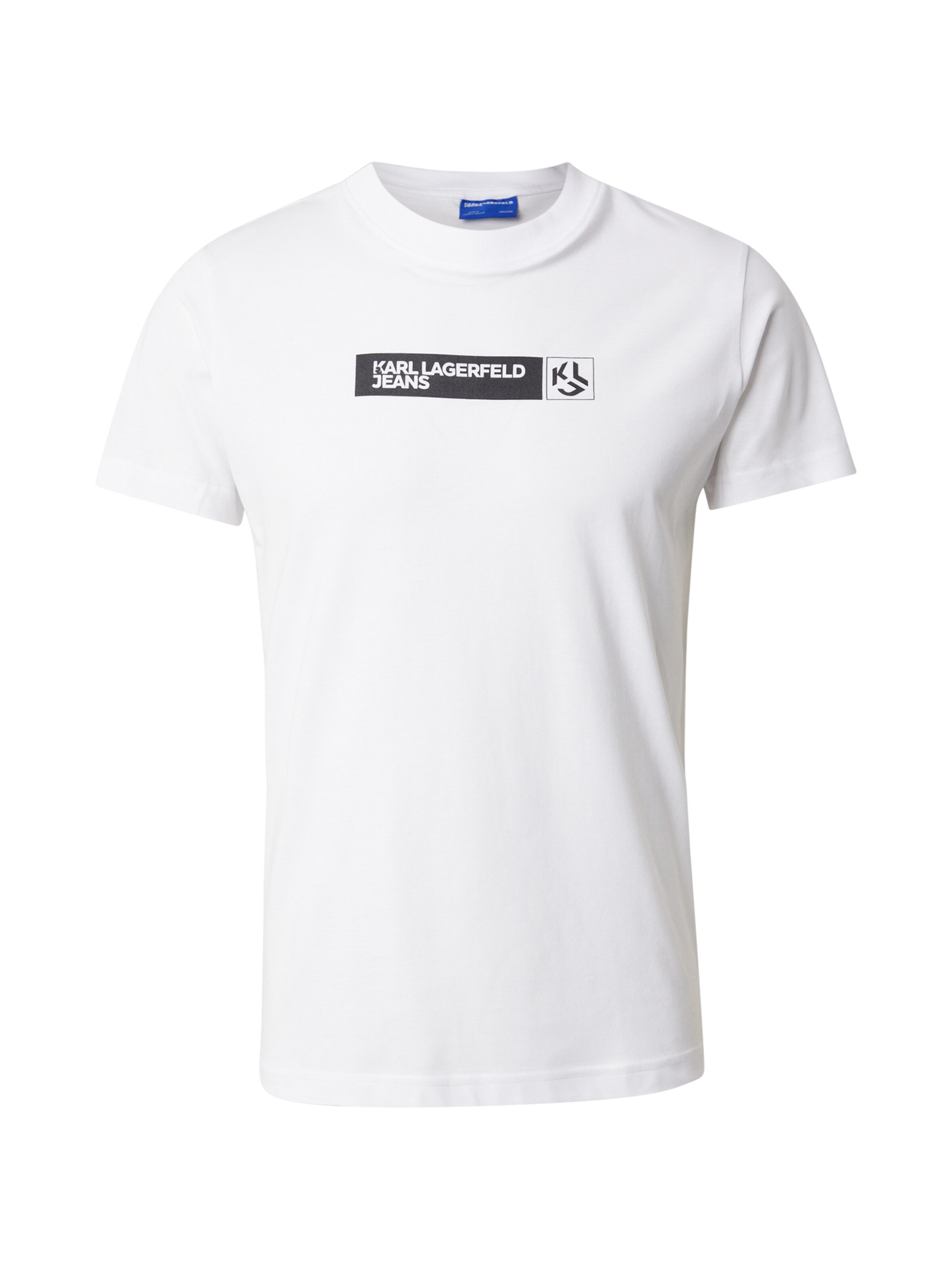 KARL LAGERFELD JEANS Футболка в Белый: спереди