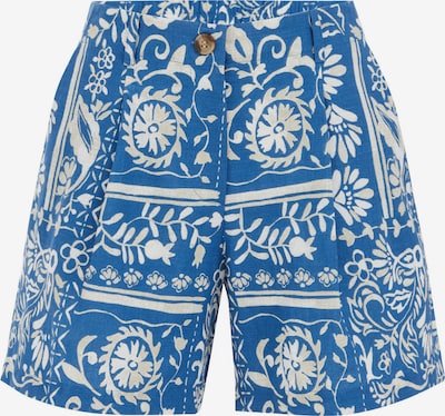 WE Fashion Laskoshousut värissä sininen / beigenharmaa / valkoinen, Tuotenäkymä