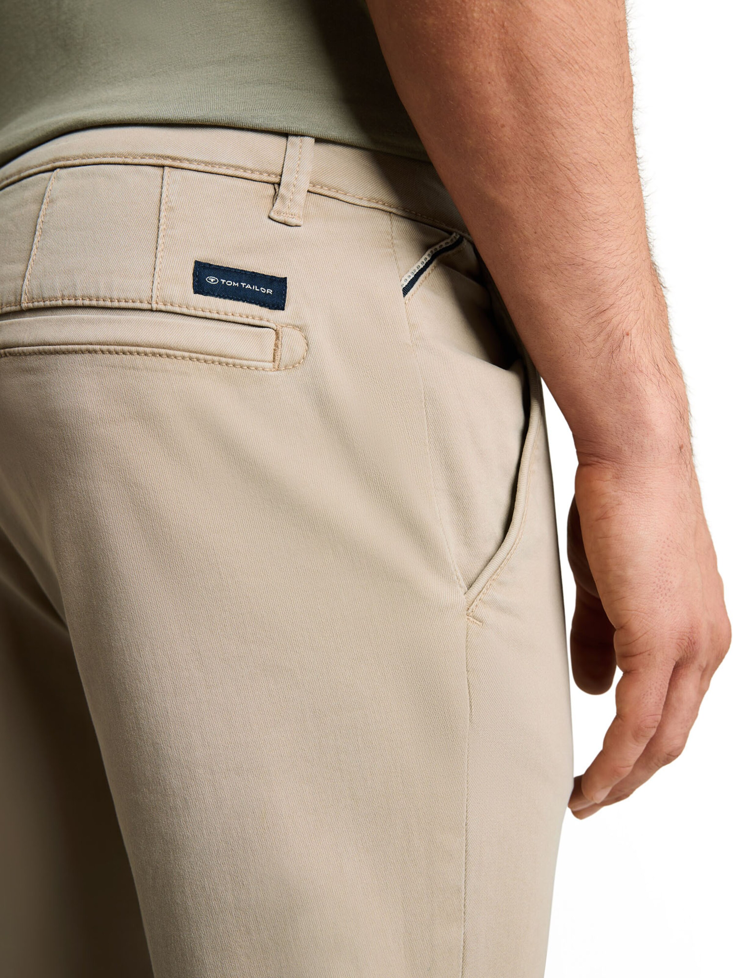 TOM TAILOR Slim fit Chino Pants 'SIMON' in Beige