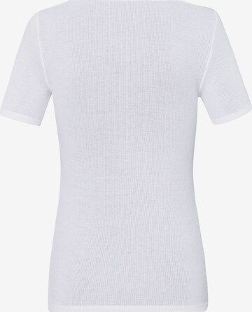 Hanro Onderhemd ' Lace Delight Kurzarm ' in Wit