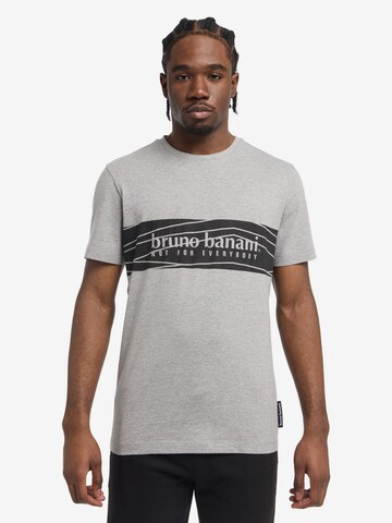 T-Shirt 'CLAYTON' BRUNO BANANI en gris : devant