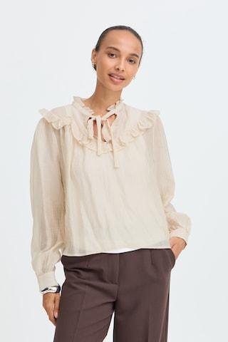 b.young - Blusa en beige: frente