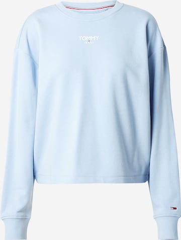 Sweat-shirt Tommy Jeans en bleu : devant