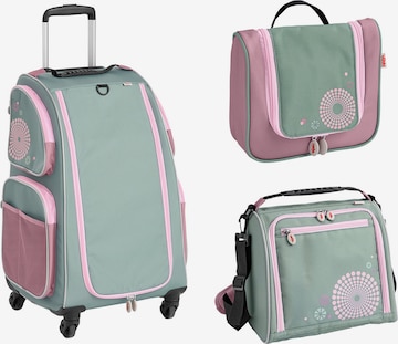 Sac ' Schranktrolley 4 Rollen, Trolleytasche und Kulturbeutel ' HABA en vert : devant
