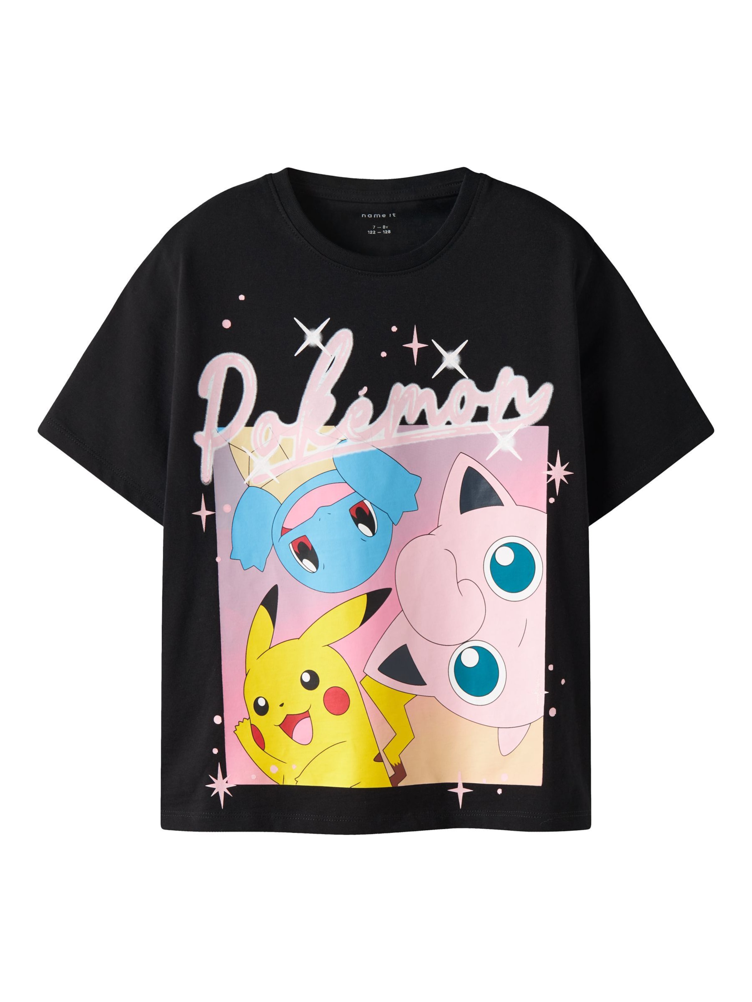 NAME IT - Camiseta 'Pokémon Oberteil' en negro: frente