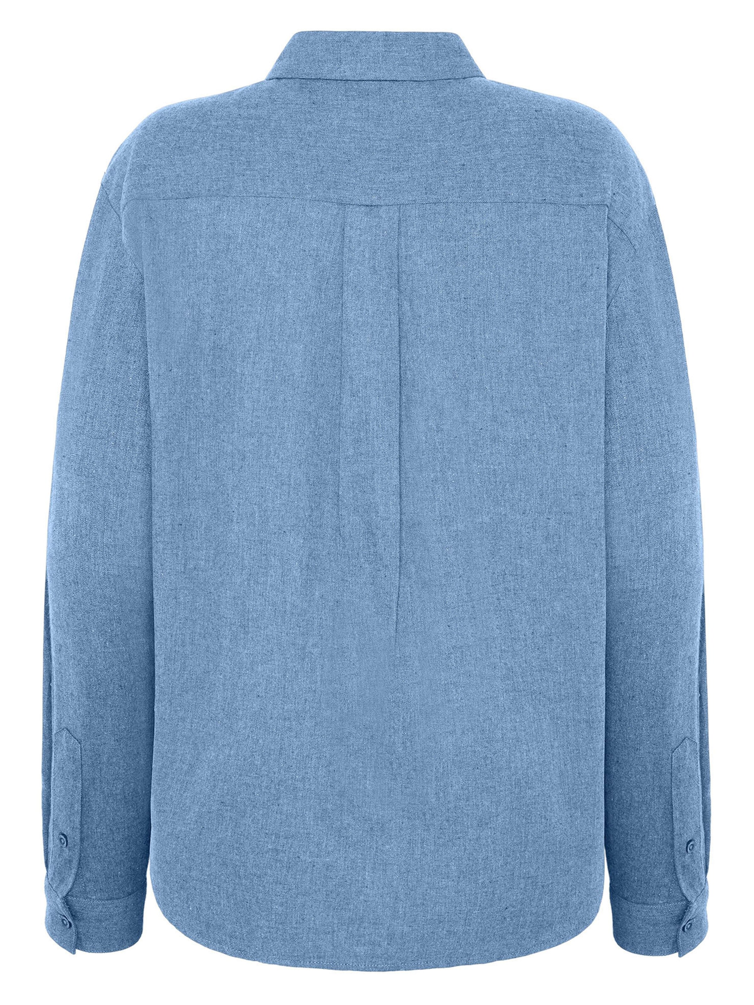 KnowledgeCotton Apparel Blouse in Blue