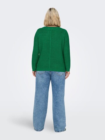 ONLY Carmakoma Sweater 'Foxy' in Green