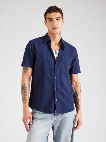 Coupe regular Chemise s.Oliver en bleu : devant